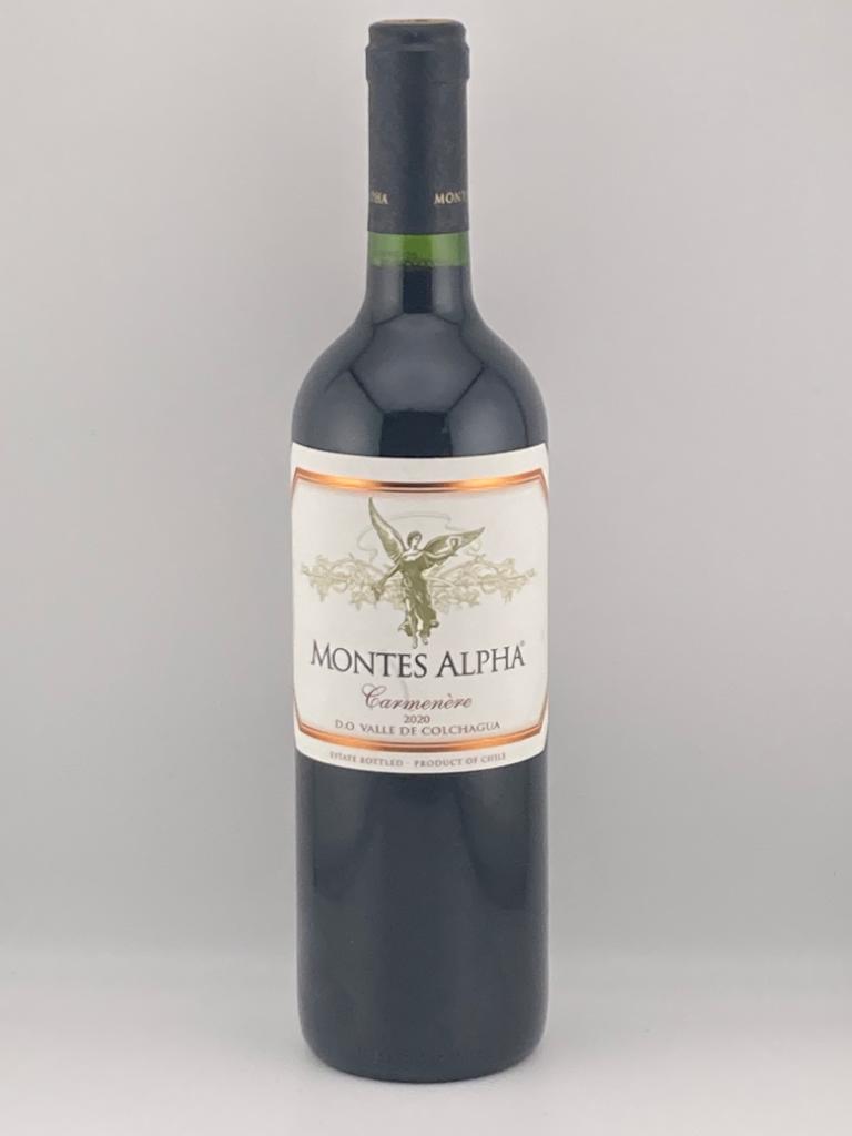 2020 MONTES ALPHA CARMENERE, DO VALLE DE COLCHAGUA CHILE