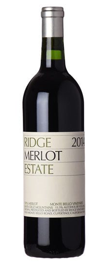 2014 RIDGE MERLOT ESTATE, SANTA CRUZ MOUNTAINS, CALIFORNIA