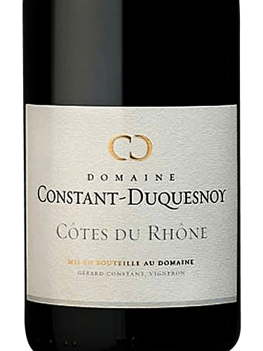 2016 DOMAINE CONSTANT-DUQUESNOY, COTES DU RHONE, FRANCE