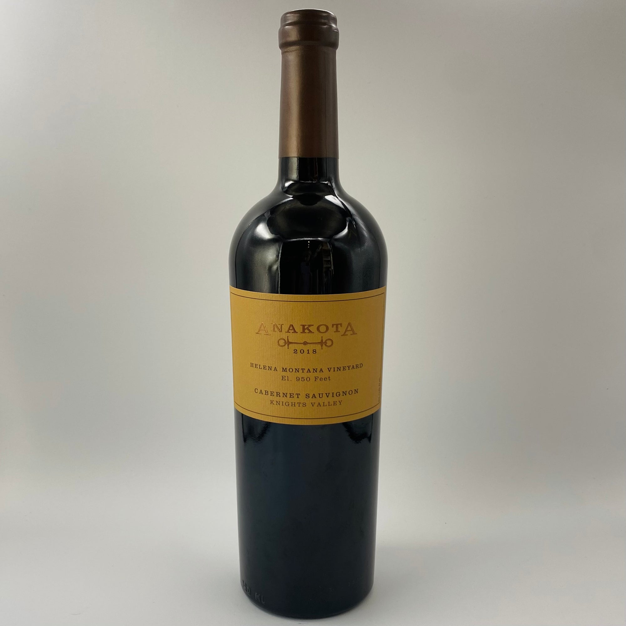 2018 ANAKOTA HELENA MONTANA VINEYARD CABERNET SAUVIGNON, KNIGHTS VALLEY SONOMA COUNTY CALIFORNIA