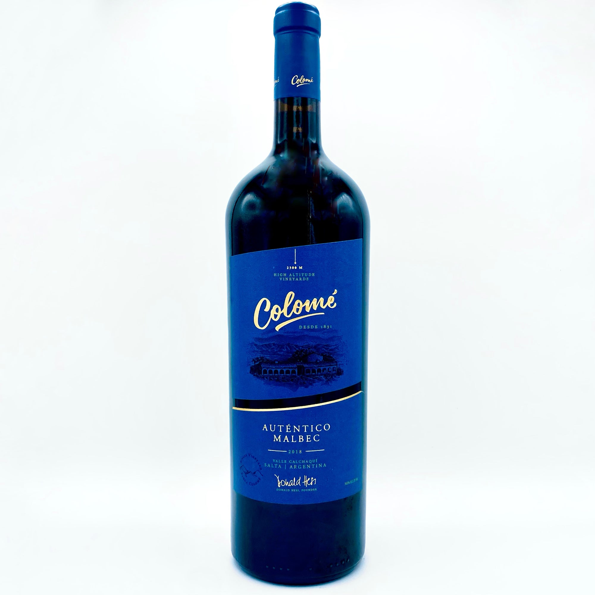 2018 BODEGAS COLOME AUTENTICO MALBEC MAGNUM, CALCHAQUI SALTA ARGENTINA