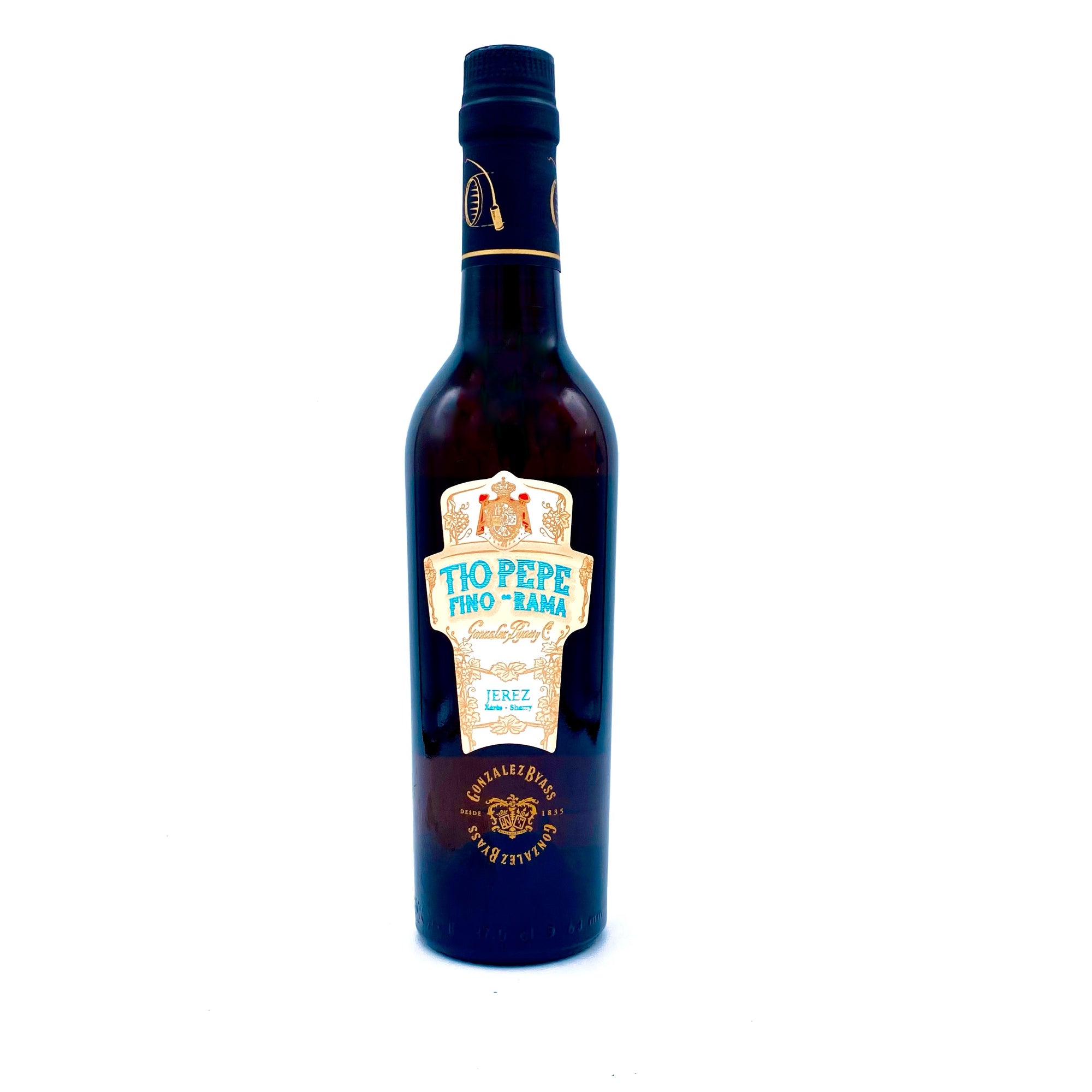 TIO PEPE FINO RAMA JEREZ SHERRY BY GONZALEZ BYASS, JEREZ ANDALUCIA SPAIN 375ML