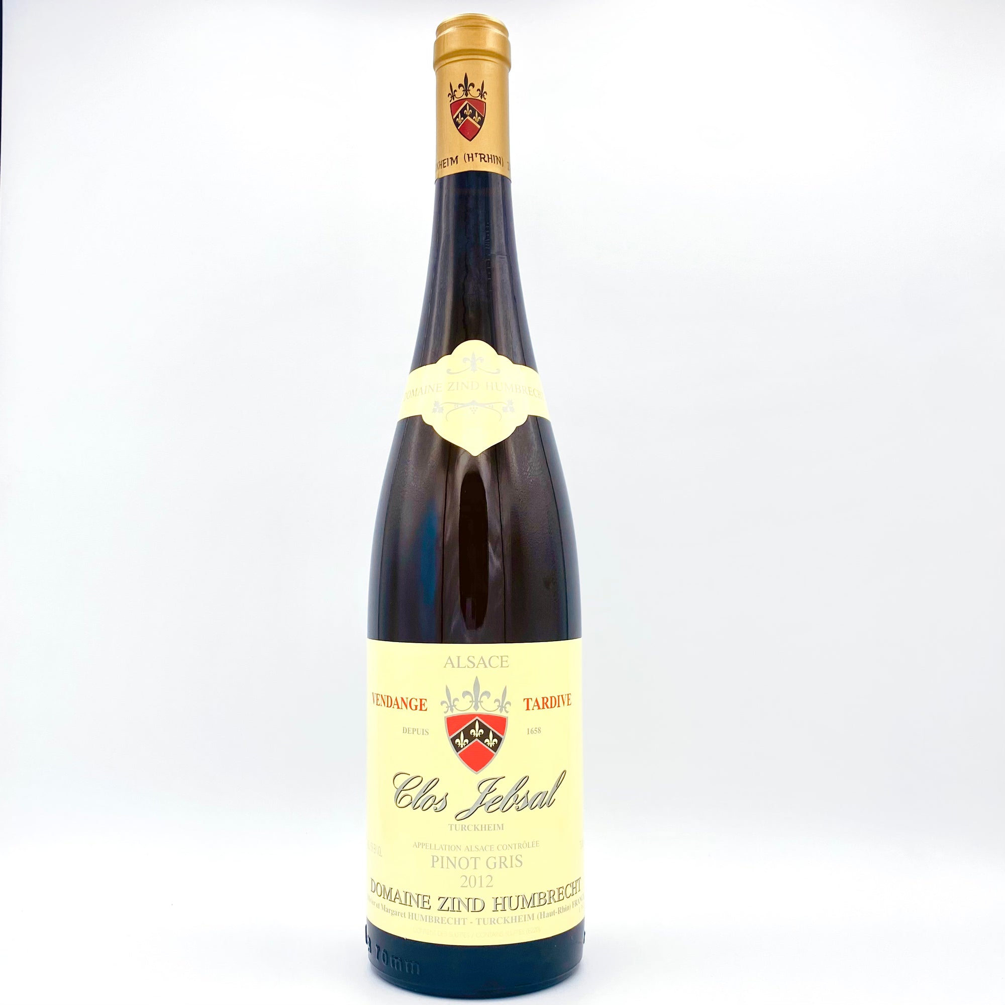 2012 DOMAINE ZIND HUMBRECHT CLOS JEBSAL PINOT GRIS VENDANGE TARDIVE, ALSACE FRANCE